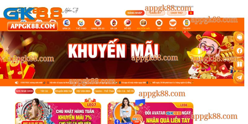 Những ký do nên tham gia khuyến mại tại GK88
